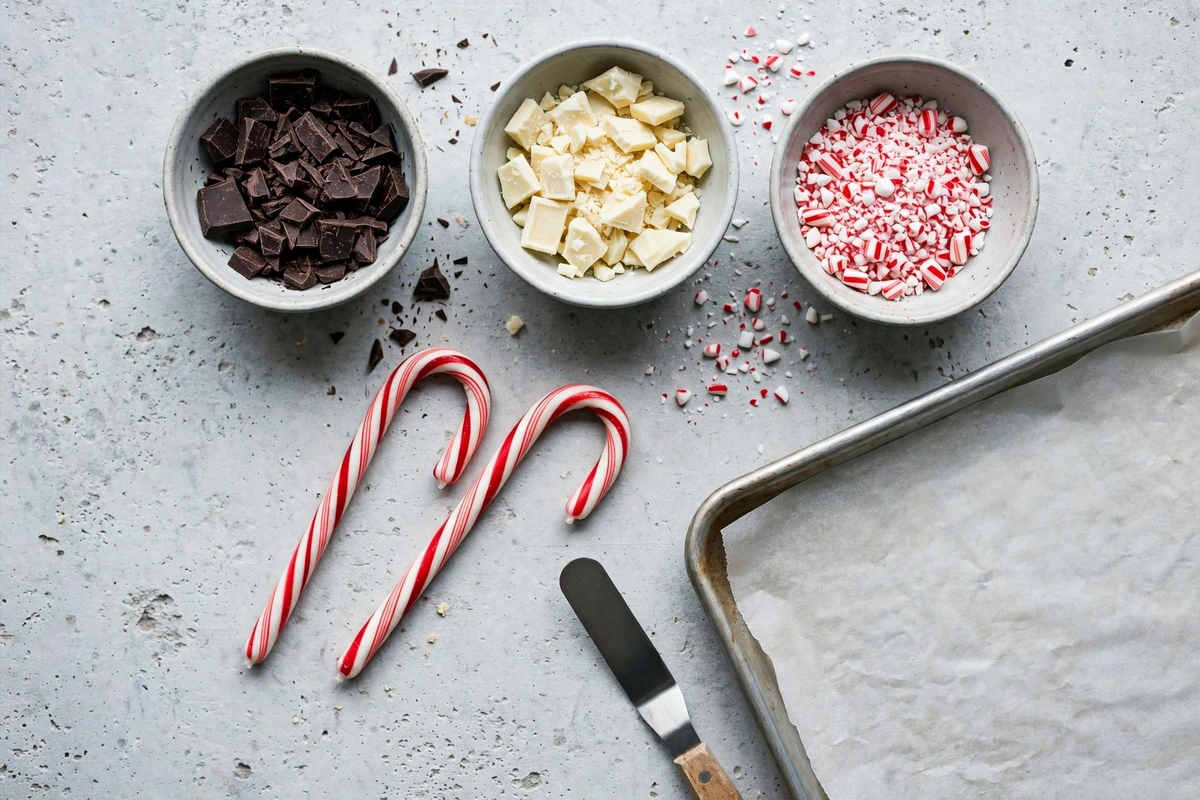 Easy Peppermint Bark Recipe step and detail photo 2